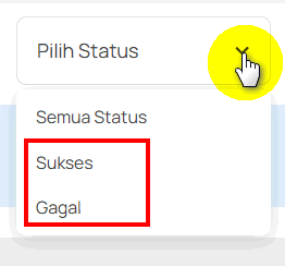 Filter Pilih Status